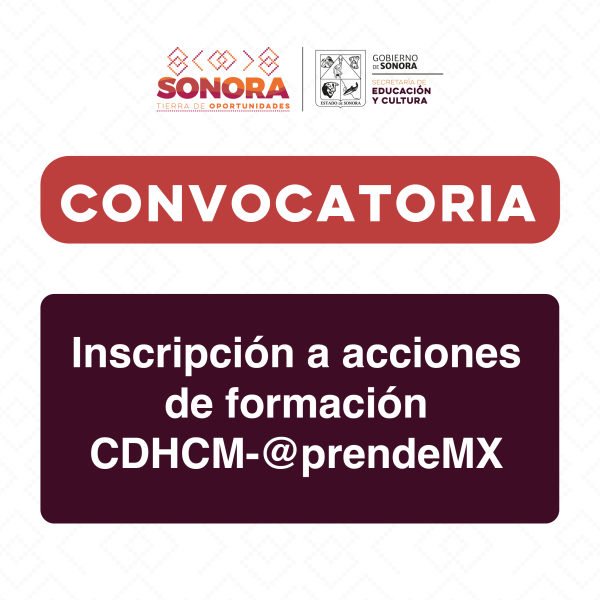 Inscripción a acciones de formación CDHCM-@prendeMX